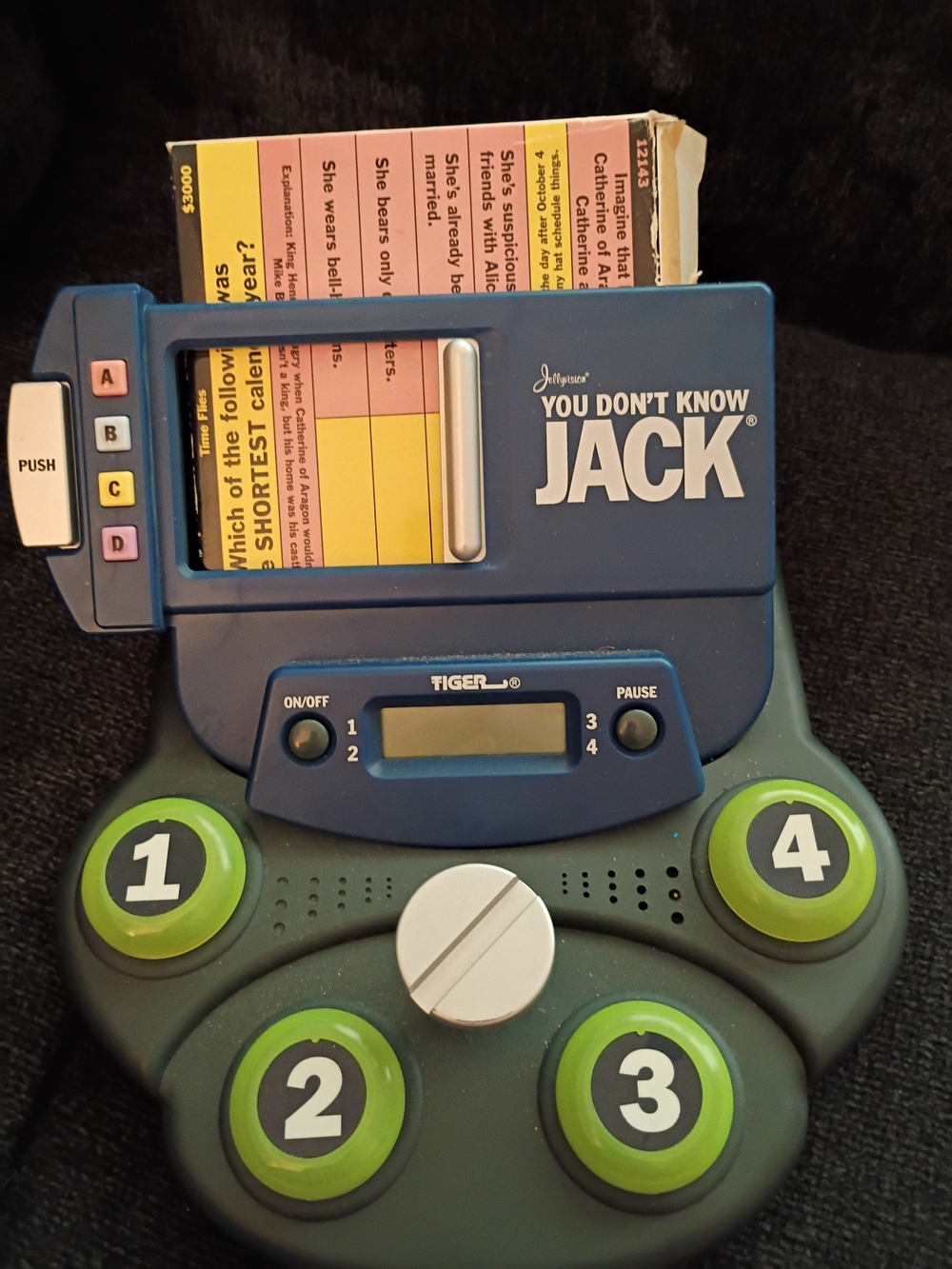 You Don't Know Jack Handheld Trivia Game - Blue and Green